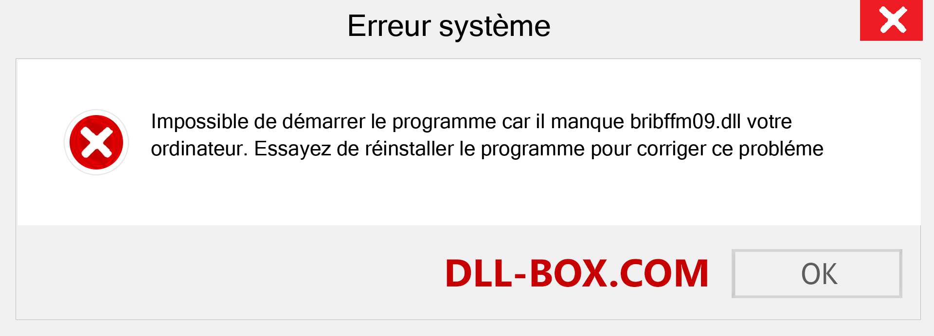 Le fichier bribffm09.dll est manquant ?. Télécharger pour Windows 7, 8, 10 - Correction de l'erreur manquante bribffm09 dll sur Windows, photos, images